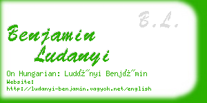 benjamin ludanyi business card
